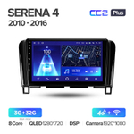 Teyes CC2 Plus 9" для Nissan Serena 4 2010-2016