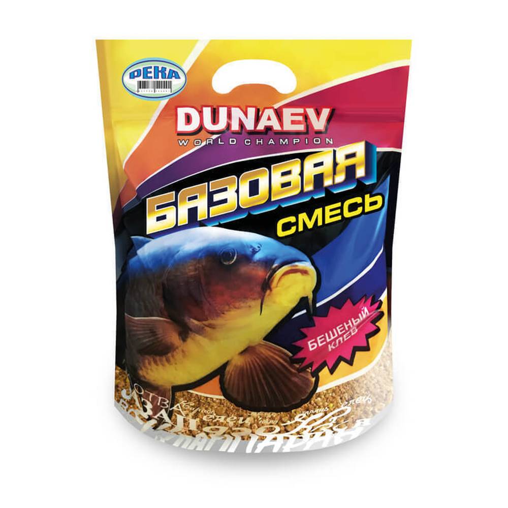 Прикормка "DUNAEV Базовая смесь" 2.5кг Река