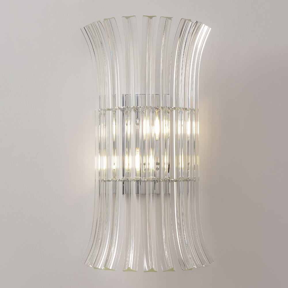 Бра Crystal Lux CASCADA AP2 CHROME