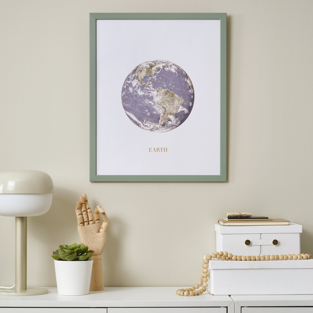 IKEA FISKBO  (ИКЕА ФИСКБО)  -  Рамка - светлая серо-зелёная 40x50 см