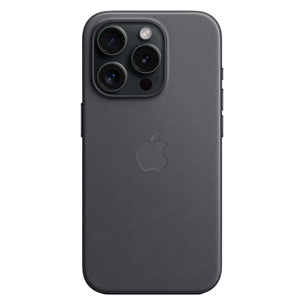 Тканевый чехол с поддержкой MagSafe Apple FineWoven Case для iPhone 15 Pro, Black (Черный)