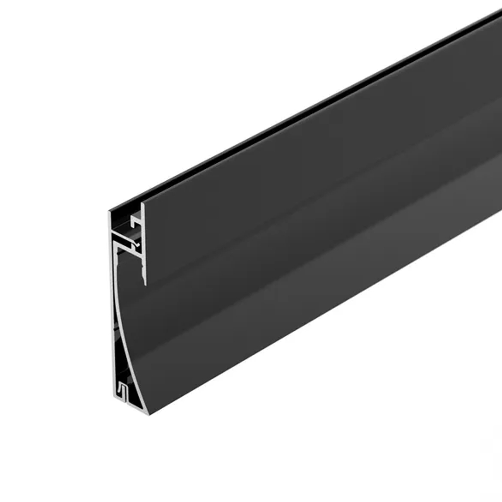Профиль PLINTUS-H58-F-2000 BLACK (Arlight, Алюминий) 045286