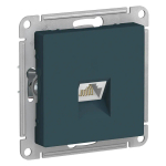 ATLASDESIGN РОЗЕТКА компьютерная RJ45 кат. 5e, механизм, ИЗУМРУД
