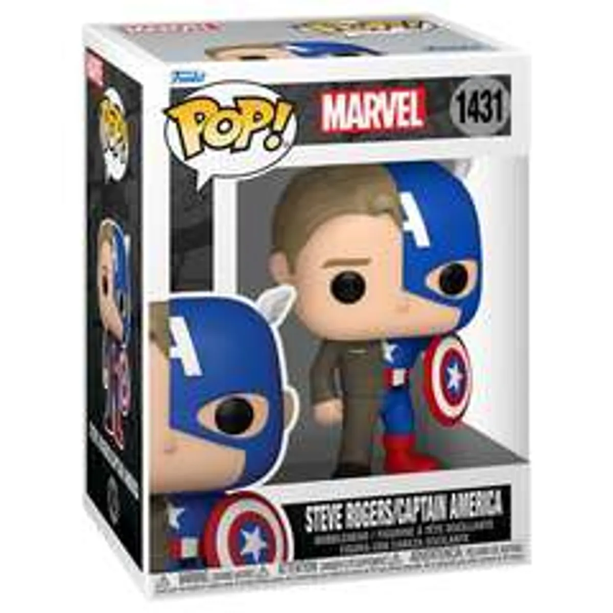 Funko POP! Marvel: Split Steve Rogers/Captain America (1431)