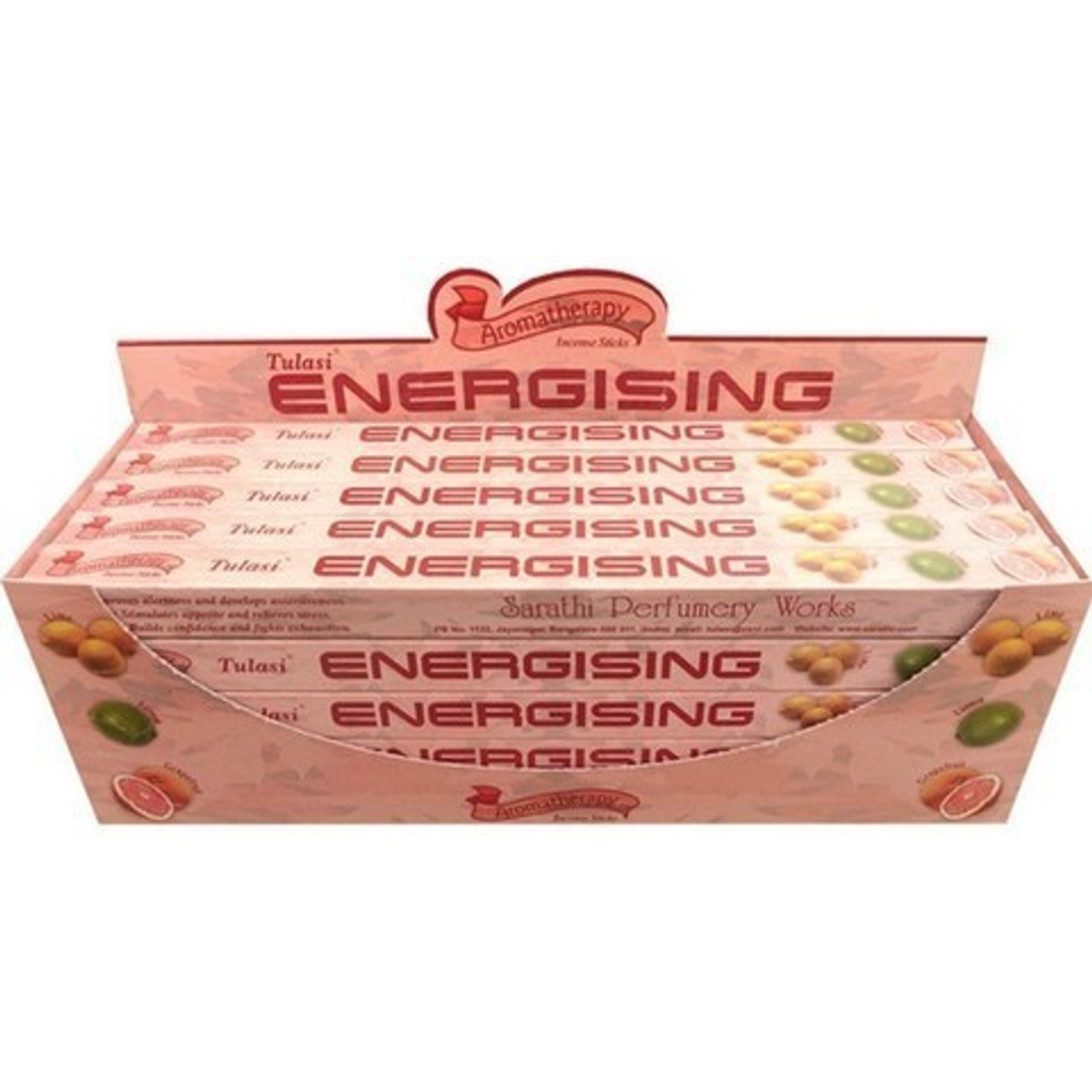 Tulasi Energising четырехгранник Благовоние Тонизирующие (лайм, лимон, грейпфрут)