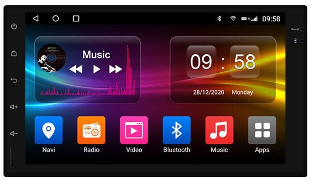 2DIN магнитола (экран 7") - Kuberg OL-7001-P Android 10, Быстрая, 4G-SIM
