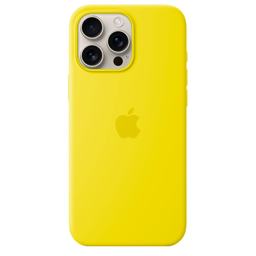 Силиконовый чехол с поддержкой MagSafe Apple Silicone Case для iPhone 16 Pro Max, Star Fruit (Желтый)