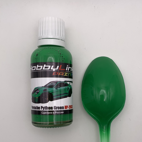 Краска лаковая HobbyLink Porsche Python Green HP-2033