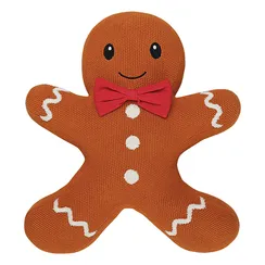 Подушка вязаная classy gingerbread из коллекции new year essential, 40х50 см