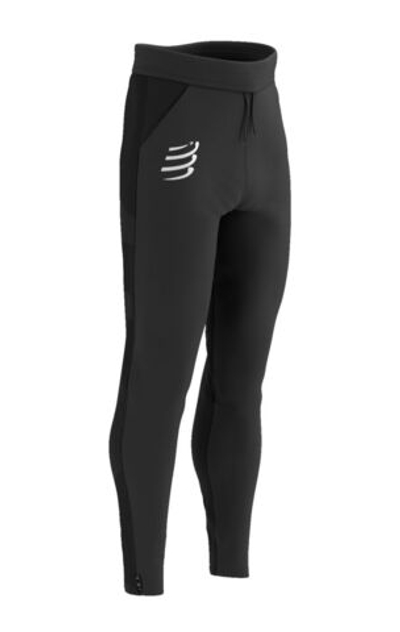 Мужские теннисные штаны Compressport Hurricane Windproof Seamless Pants - black