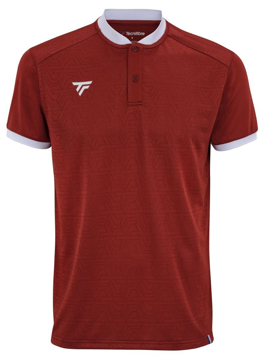 Футболка для мальчика теннисная Tecnifibre Team Mesh Polo - cardinal