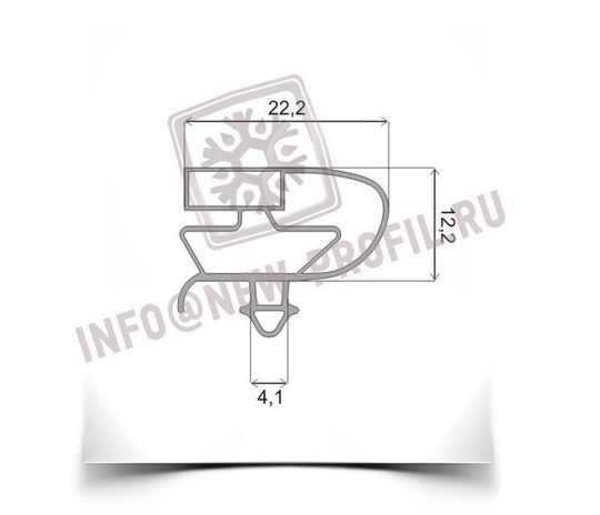 Уплотнитель для стола охлаждаемого Hicold 3х-дверный PZ 111 6N. Размер 410*590 мм(006)