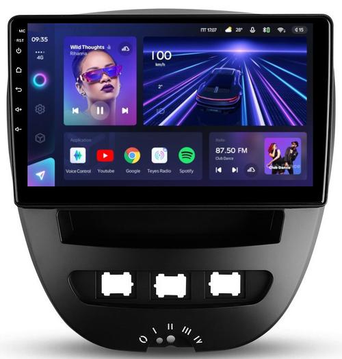 Магнитола для Citroen C1, Peugeot 107, Toyota Aygo - Teyes CC3 Android 10, Быстрая, CarPlay, SIM-слот