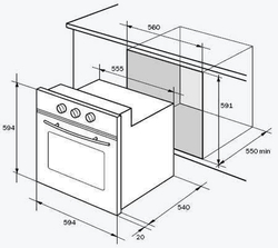 Встраиваемый электрический духовой шкаф DeLonghi SLMB 9 RUS