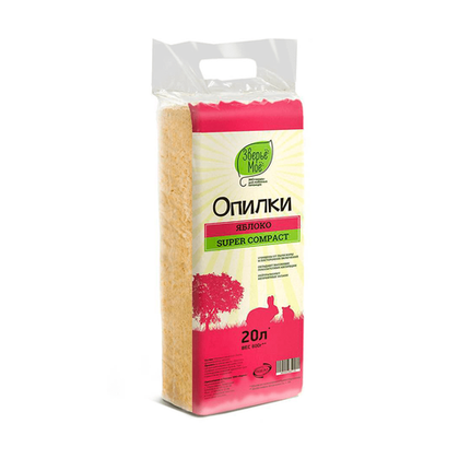 ЗВЕРЬЕ МОЕ Опилки с ароматом яблока, 20 л