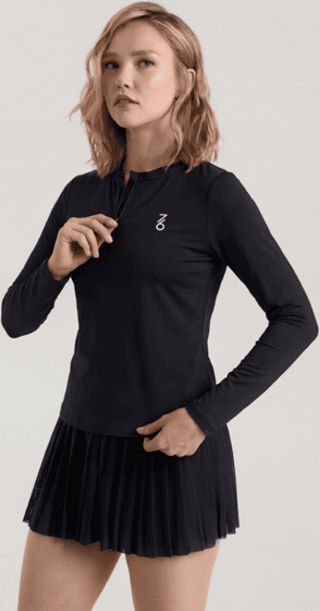 Футболка с длинным рукавом женская 7/6 Maya Longsleeve - Black