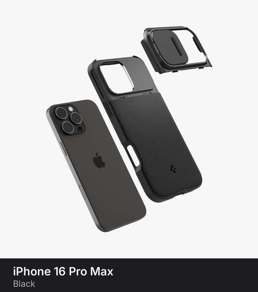 Чехол Spigen Optik Armor MagSafe для iPhone 16 Pro Max Black