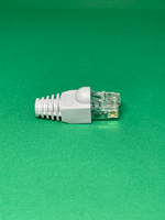 20 пар. Коннектор и колпачок для интернет кабеля RJ45 cat.5e 8P8C, неэкранированный, штекер для витой пары, для разъемов коннектора патч корда, для интернет кабеля диаметр 6,5 мм