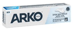 ARKO MEN Крем для бритья, Sensitive, 65гр., блок 72шт., АРКО
