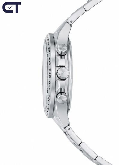 CASIO EFR-574D-1AVUDF EDIFICE мужские наручные часы — стальной хронограф с тахиметром и чёрным циферблатом