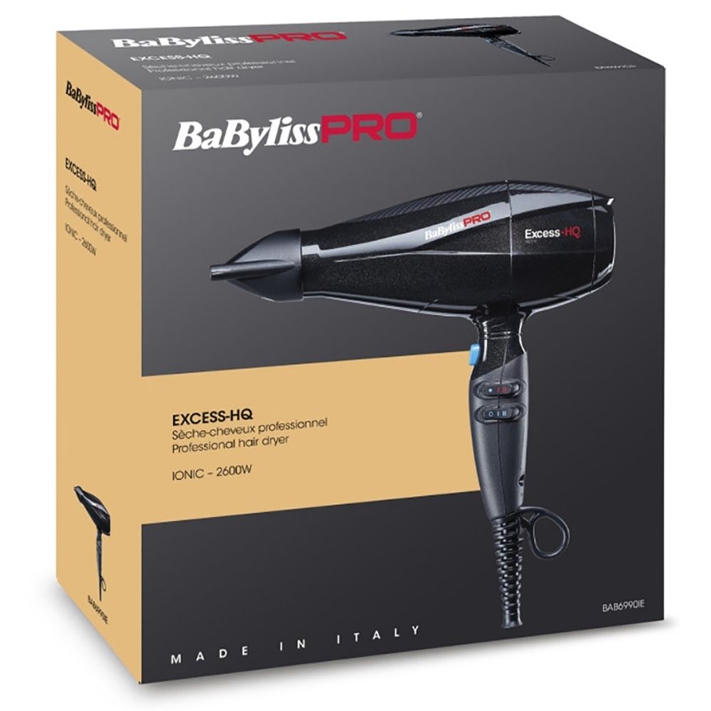Профессиональный фен BaByliss PRO Excess-HQ Ionic BAB6990IE 2600w - 5
