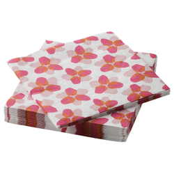 IKEA TOFSAND  (ИКЕА ТОФСАНД)  -  Салфетки бумажные - розовый 33x33 см