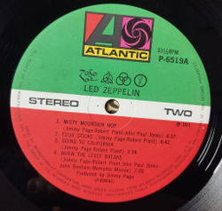 Винтажная виниловая пластинка LP Led Zeppelin IV (Japan 1979) (No Obi) Stairway To Heaven