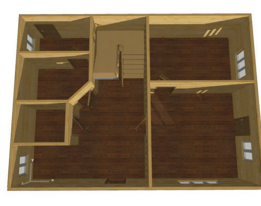 Каркас дома 10.5 x 13 м