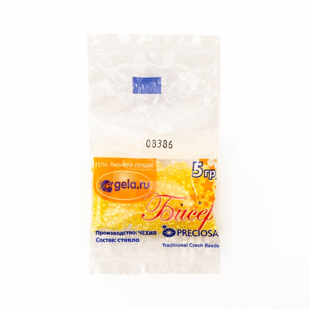 Бисер Preciosa 10/0, 50 г (10 шт по 5 г), цв.08386 Бисер Preciosa 10/0, 50 г (10 шт по 5 г), цв.08386