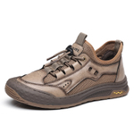 PAMATE Work Boots Men"s Low top Brown/Gray