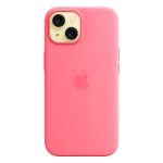 Силиконовый чехол с поддержкой MagSafe Apple Silicone Case для iPhone 15, Pink (Розовый)