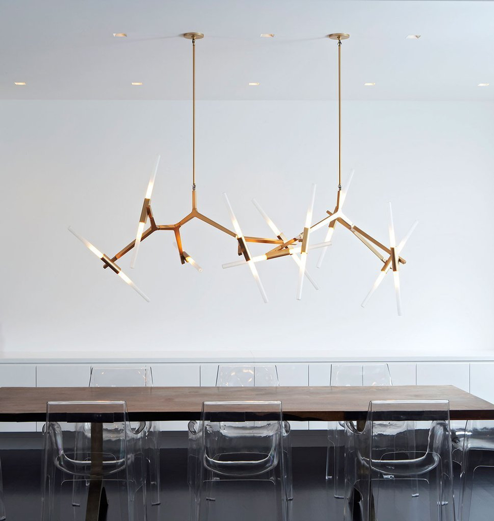 Ceiling design lamp  AGNES by Roll & Hill (6 lampshades,  Black)