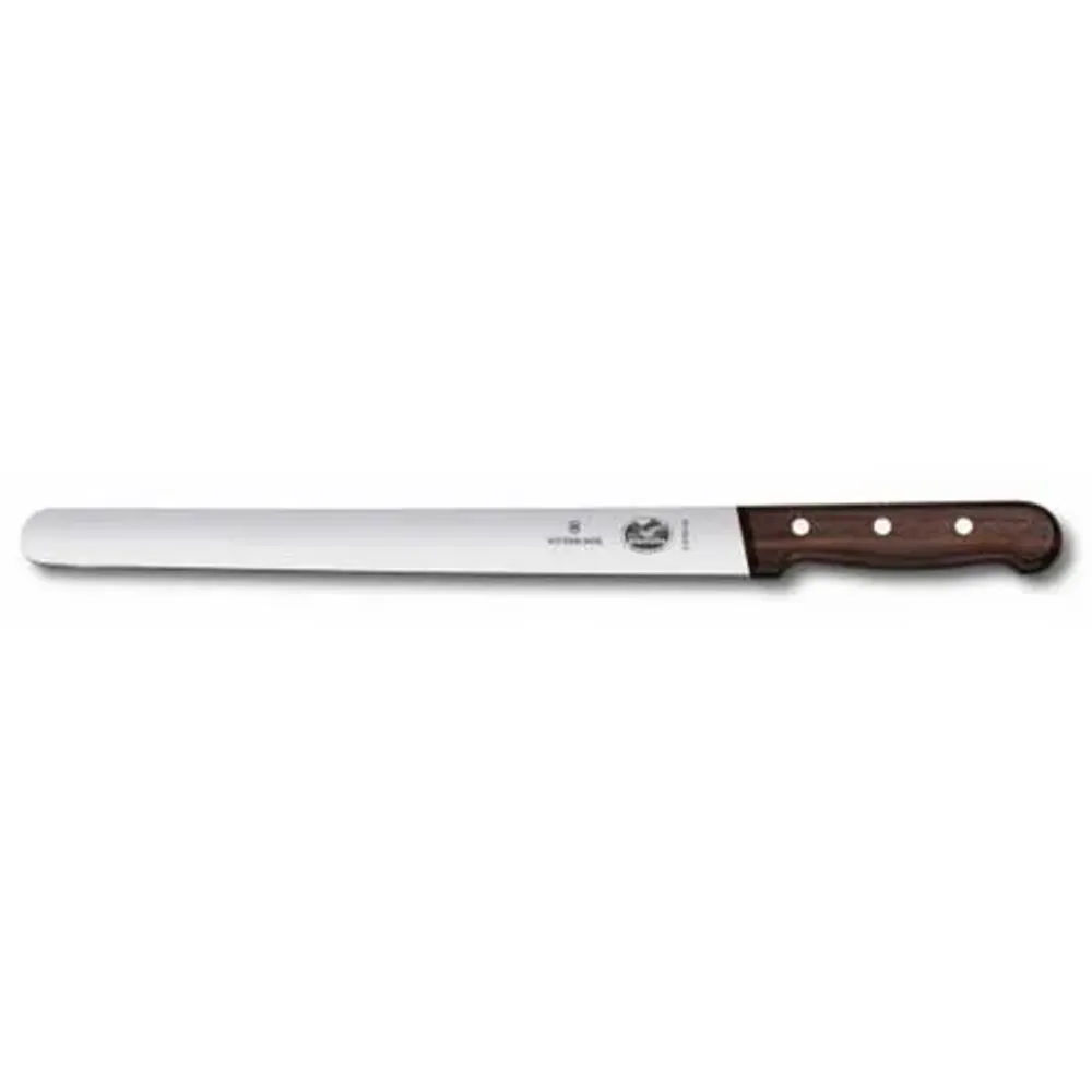 Нож для нарезки ломтиками 30 см ручка розовое дерево Victorinox Rosewood