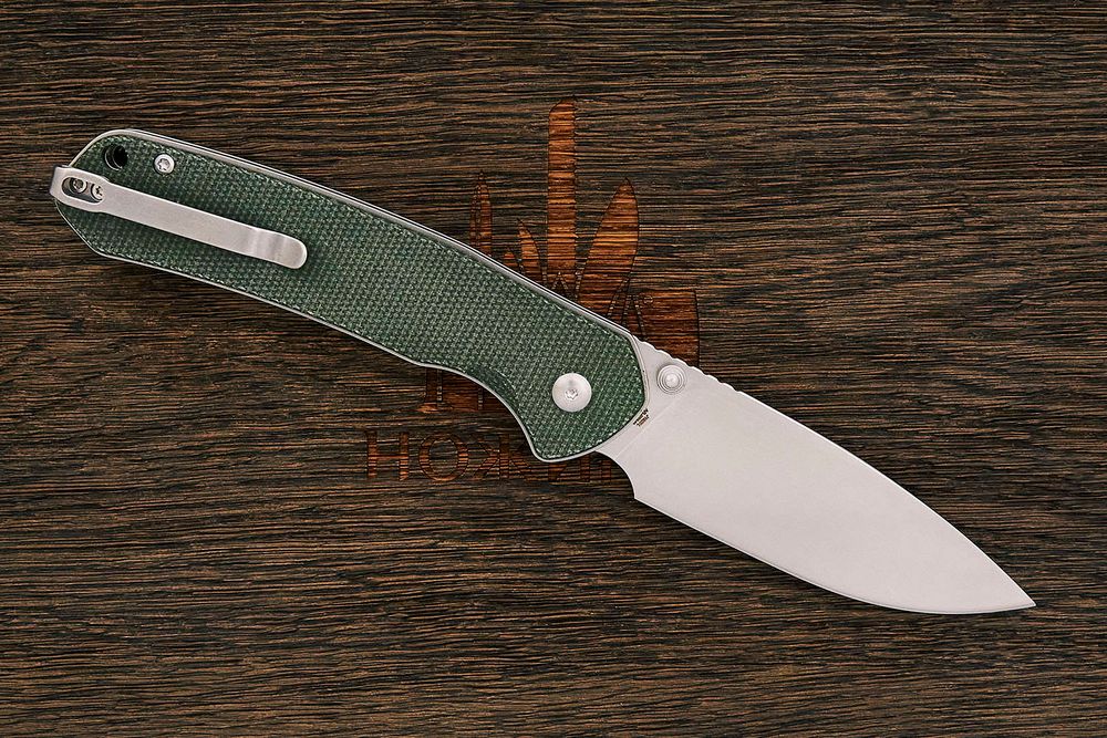 Нож складной CJRB J1925L-ODG Pyrite Large, клинок 92мм, сталь AR-RPM9, рукоять микарта