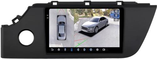 Магнитола для KIA Rio 4, Rio X 2020-2022, Solaris KRS/KRX 2024+ - FarCar BX1253M-360 монитор 9.5" 2K QLED на Android 13, Быстрая, CarPlay, 4G SIM-слот, 4 камеры в комплекте