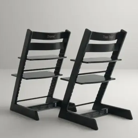 Стульчик для кормления STOKKE Tripp Trapp комплект 4 в 1 (Black)