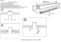 Шинопровод магнитный встраиваемый Crystal Lux CLT 0.123 01 L2000 BL