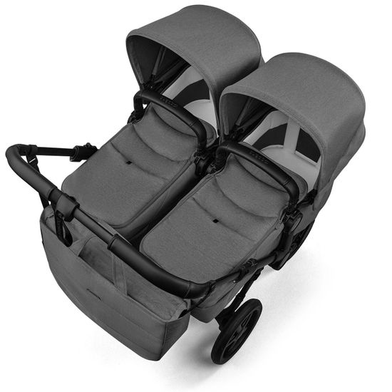 Коляска для двойни Bugaboo Donkey 6 Twin 2 в 1 Black / Moon Grey