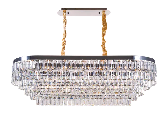 Люстра подвесная NewRgy 2752R/19A CHROME+CLEAR, 19×40 Вт, хромированная и прозрачная