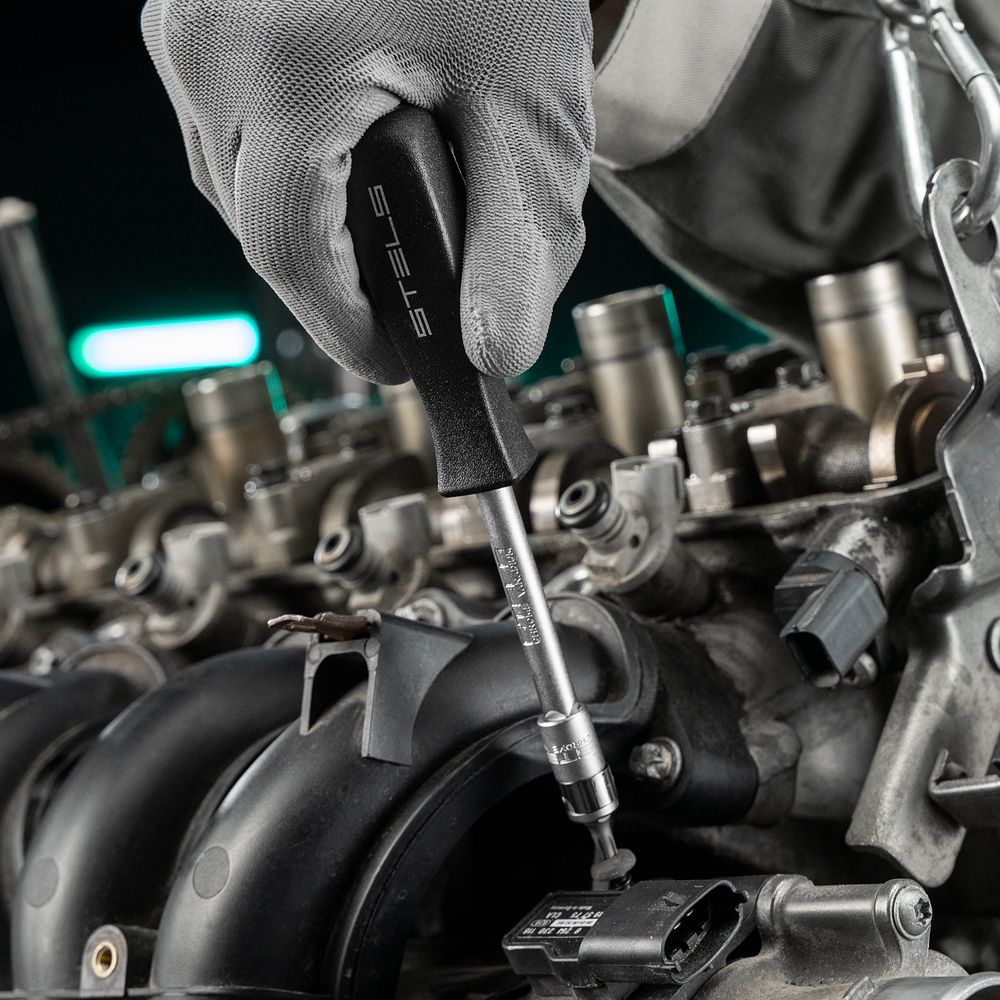 Набор инструментов, 1/4", 1/2", Cr-V, S2, усиленный кейс, 119 предметов Stels