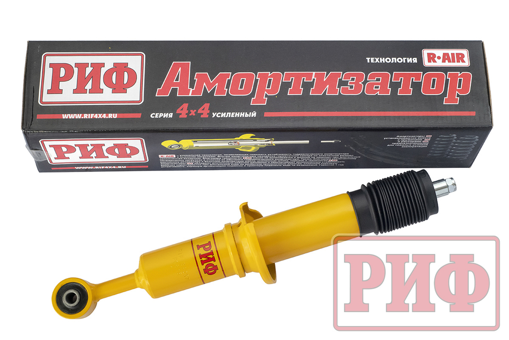 Амортизатор усиленный передний Toyota Hilux 2005-2014, Sollers ST6, Jac T6, T9 штатный и лифт 0-45 мм РИФ