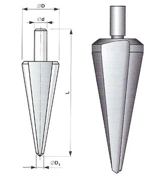 Коническое сверло-бита N1 (d. 3 - 14мм ), Bucovice Tools 540140