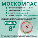 Компас звёздочка жидкостный Москомпас Модель 8GTR