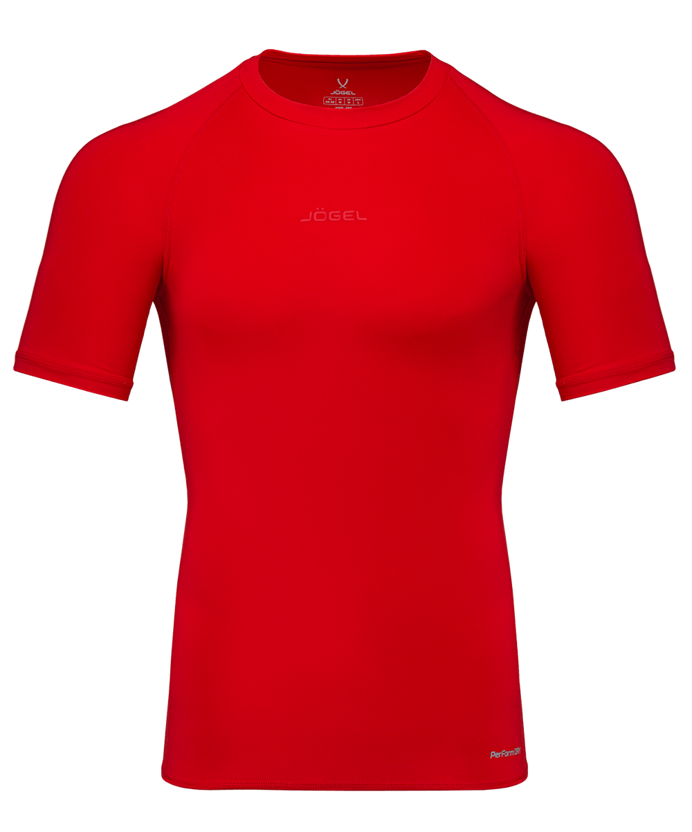 Футболка компрессионная Jögel PerFormDRY Baselayer Tee SS 2, красный