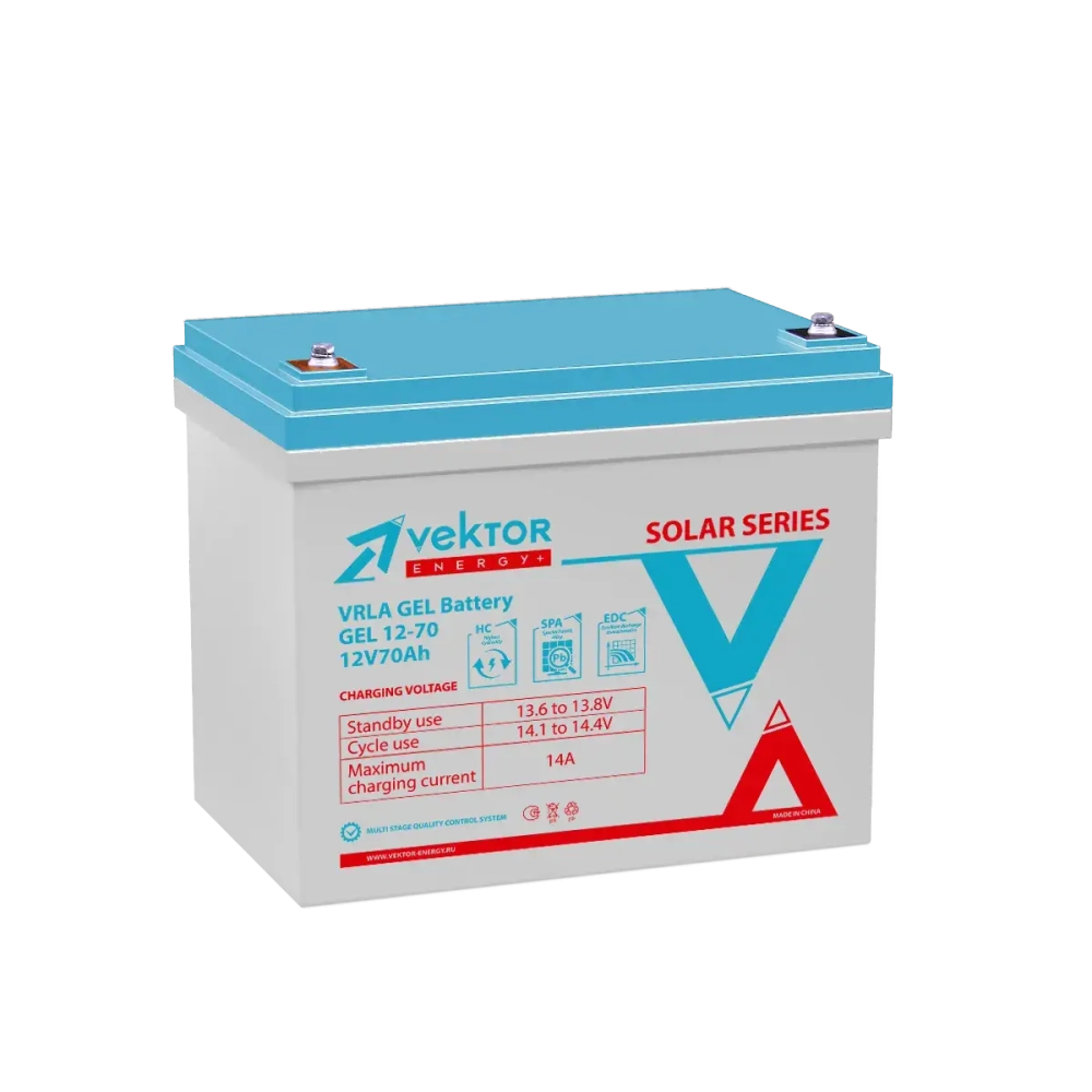 Аккумуляторная батарея Vektor Energy GEL 12-70