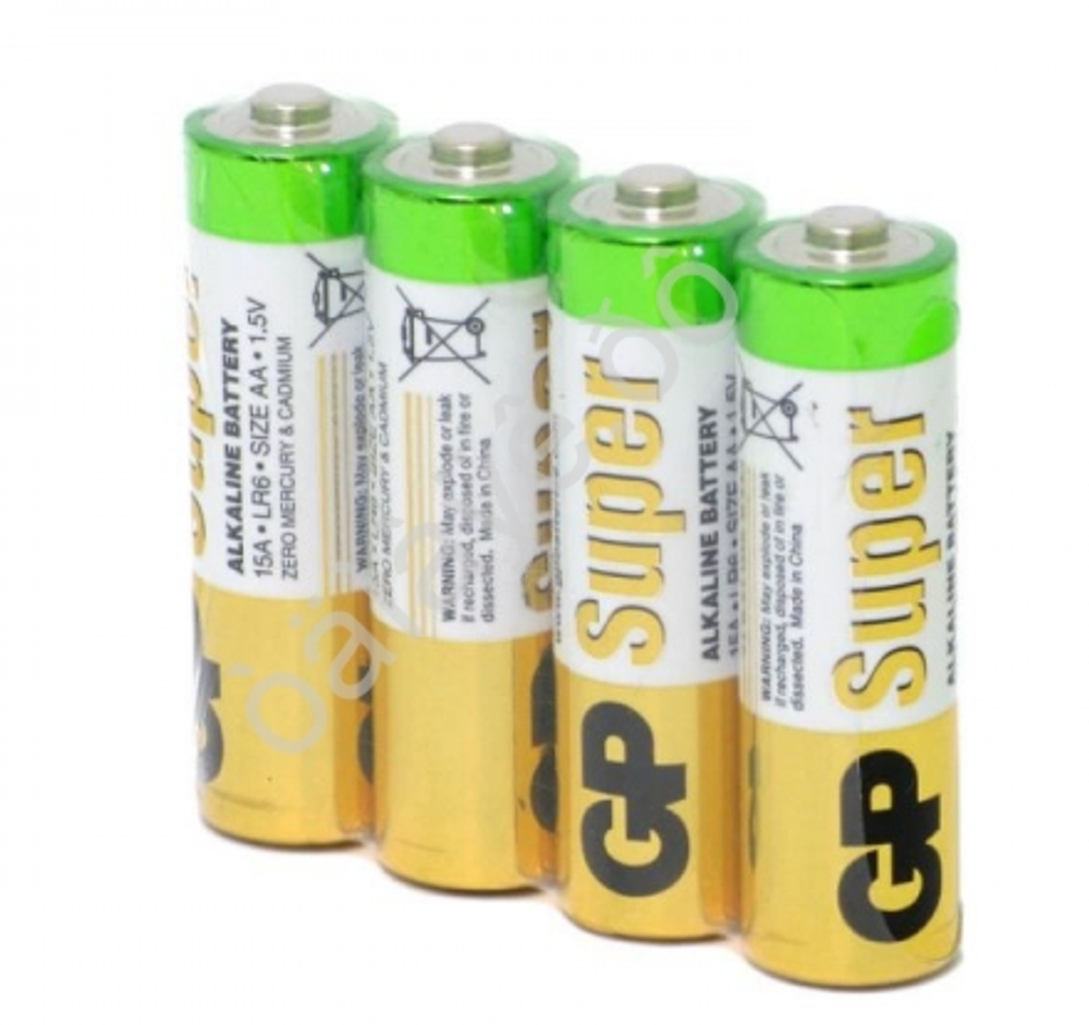 Батарейки GP ALKALINE АА  R06 (бл 4шт)
