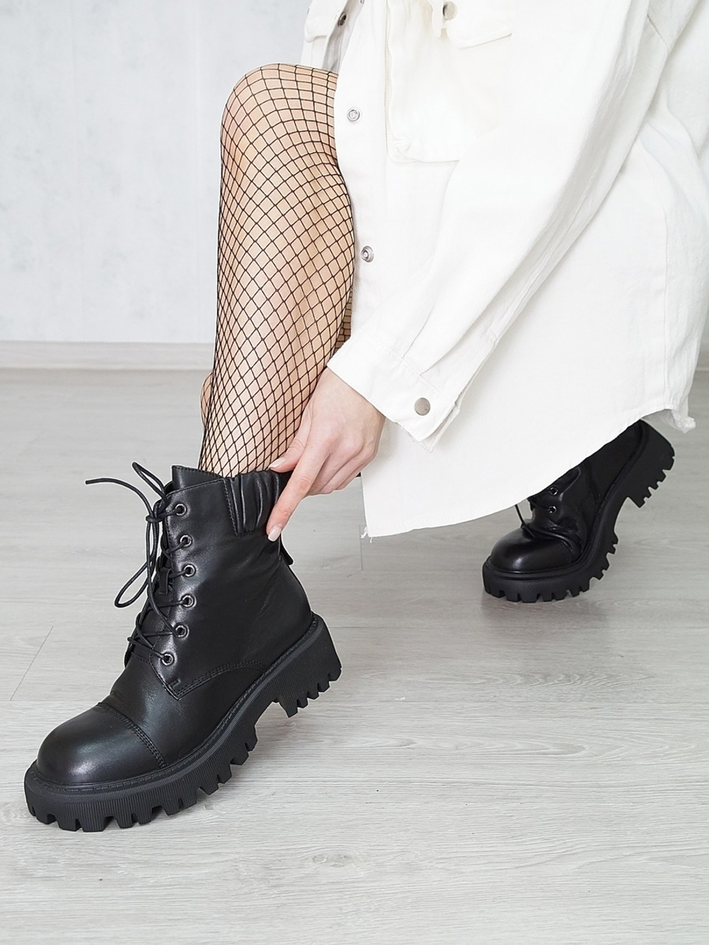 Ботинки женские демисезонные POPULAR FASHION E23B-5A