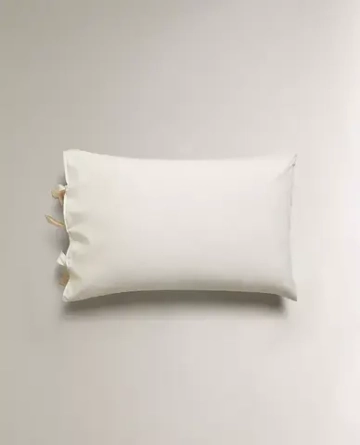 ZARA HOME ДЕТСКАЯ ХЛОПКОВАЯ НАВОЛОЧКА, ЖЕЛТО-ОРАНЖЕВЫЙ