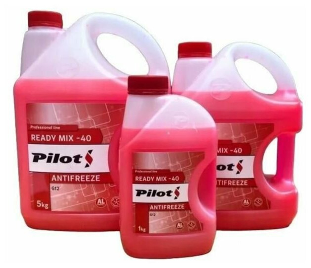 Антифриз PILOTS Red Line 40 G12 готовый -40C красный 1 кг 3208