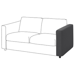 IKEA VIMLE  (ИКЕА ВИМЛЕ)  -  Чехол на подлокотник - Hallarp серый